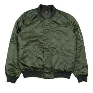 A.P.C. Bomber Green Flight Jacket Men's M Streetwear